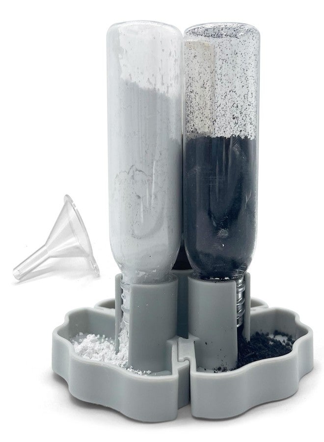 Snout and Shell Hermit Crab Gravity Feeder - 3 Well feeders - Gray for Greensand, Oyster Shell Flour and Worm castings by Snout and Shell - Image 1